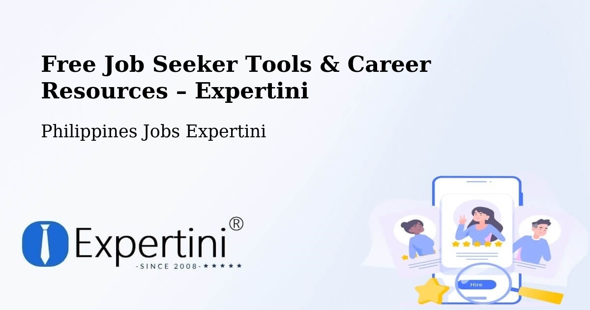 Free Job Seeker Tools & Career Resources – Taguig - Taguig, Philippines Jobs Expertini